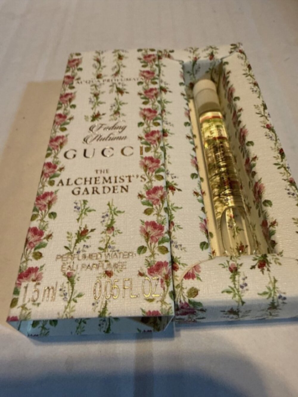 Gucci Fading Autumn The Alchemist's Garden Perfumed Water Eau Parfume 1.5ml